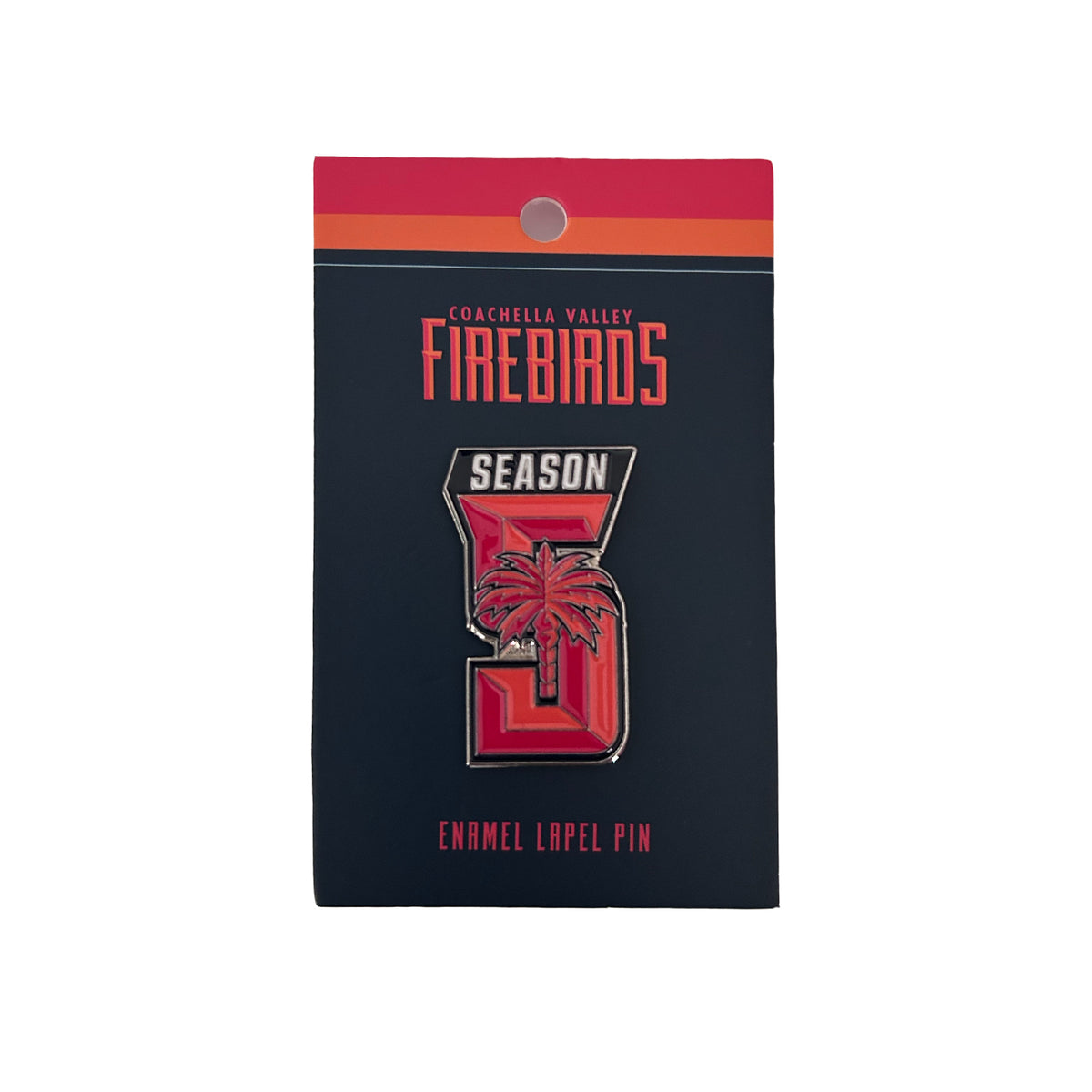 Coachella Valley Firebirds 5th Anniversary Firebird Logo Pin
