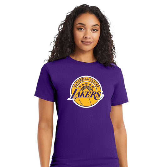 Coachella Valley Lakers Primary Logo Purple Tee