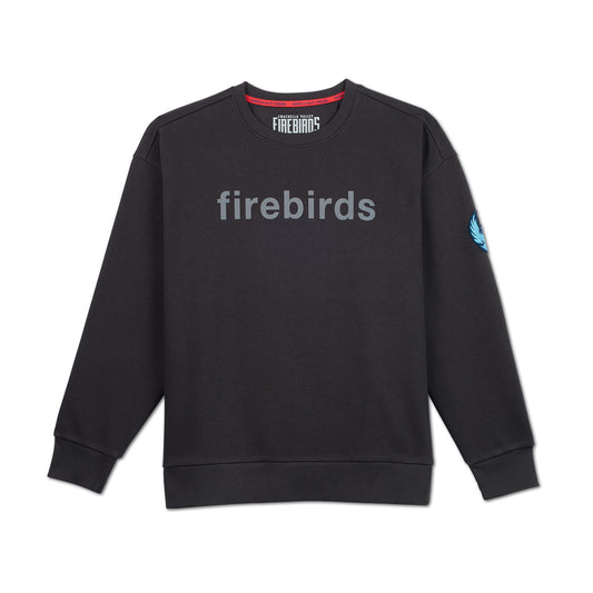 Coachella Valley Firebirds Womens Washed Black Crewneck