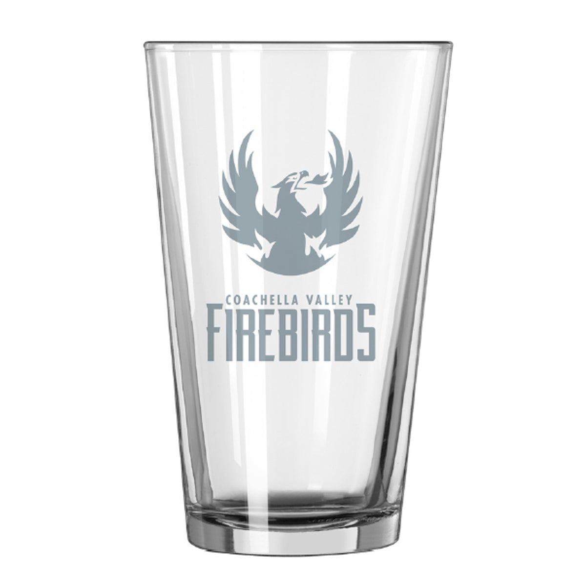 Coachella Valley Firebirds Primary Etched Pint Glass