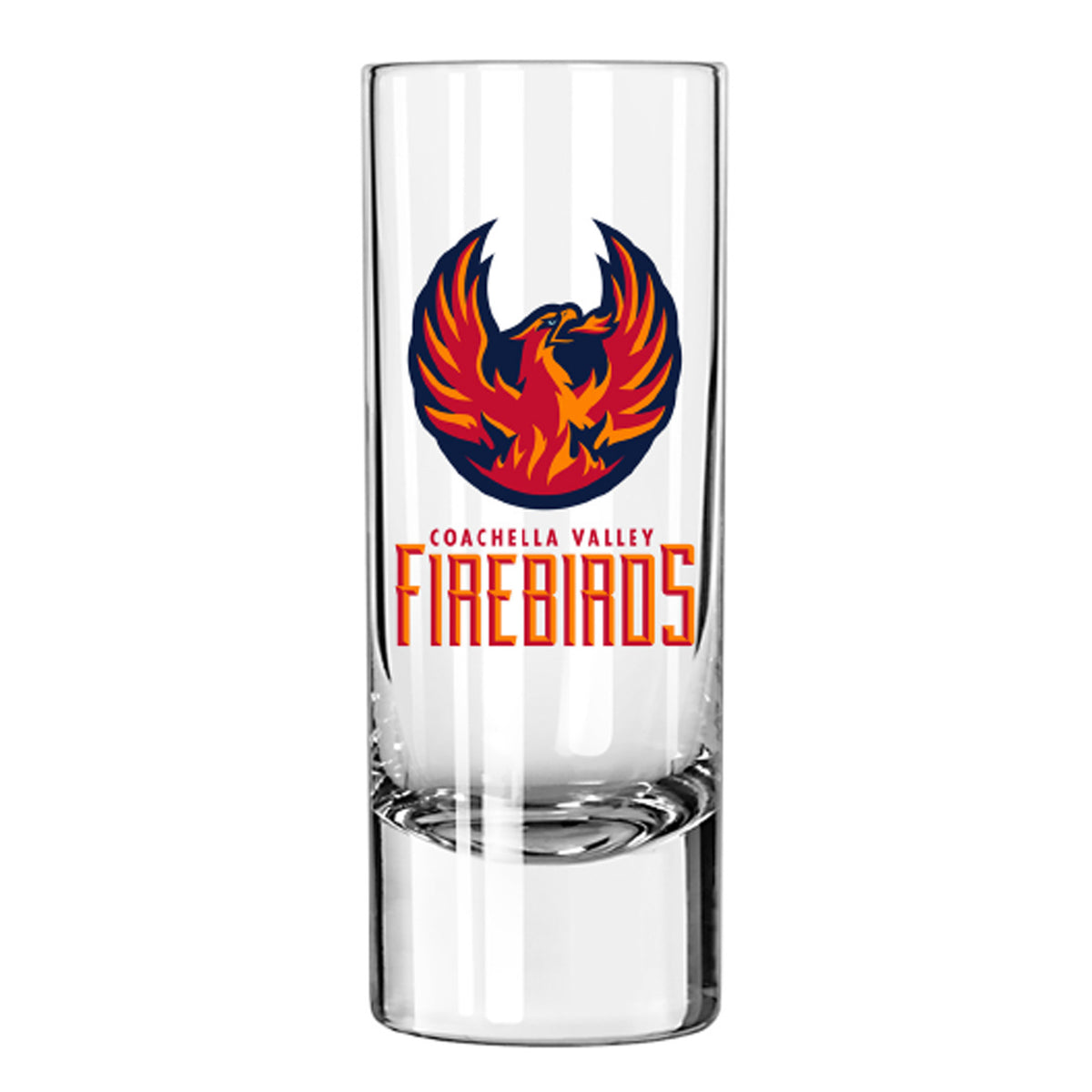 Coachella Valley Firebirds Primary 2.5oz Shooter Glass