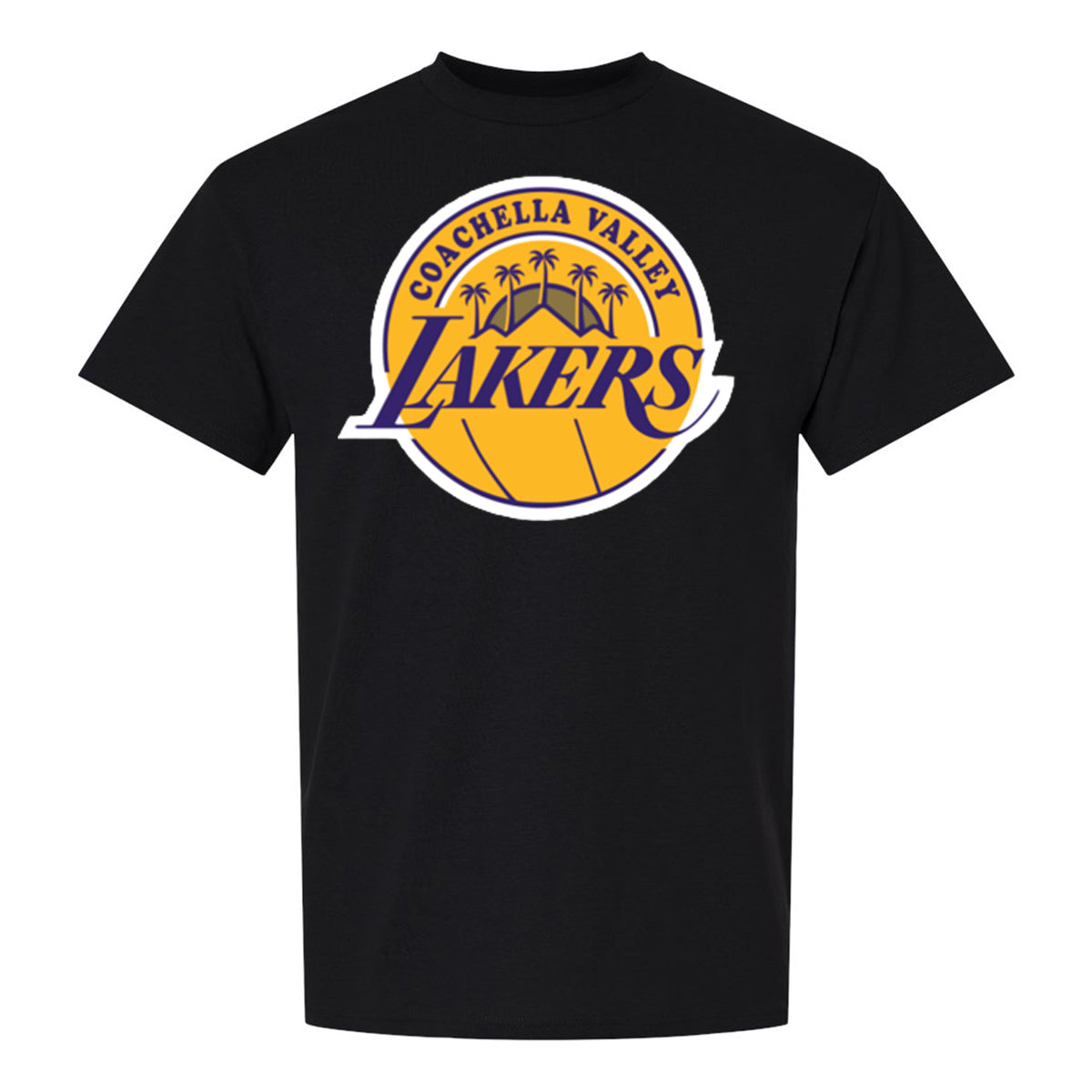 Coachella Valley Lakers Primary Logo Black Tee