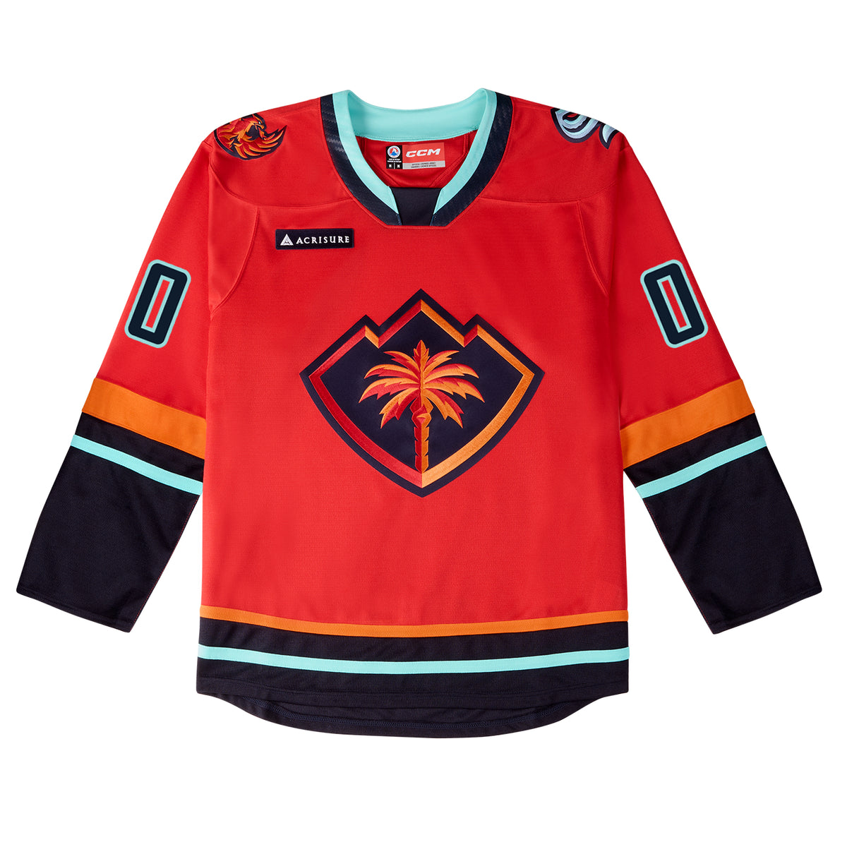 Coachella Valley Firebirds Customized CCM Authentic Pro Red Alert Jersey